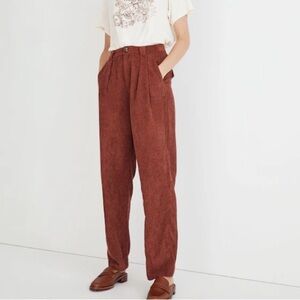 Madewell Corduroy High-Rise Tapered Pants